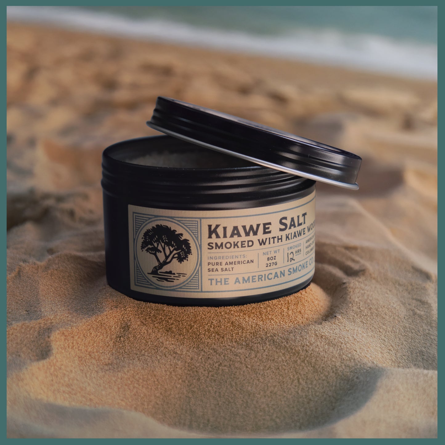 KIAWE SMOKED SALT 8oz