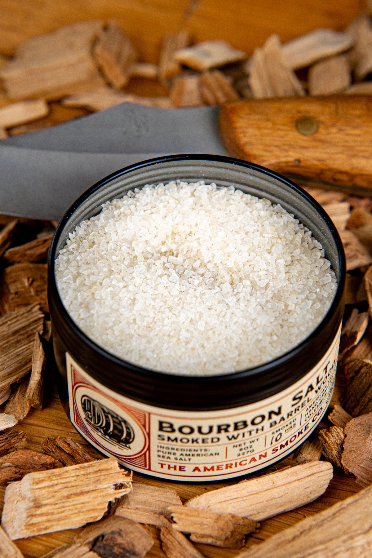 BOURBON BARREL SMOKED SALT 8oz